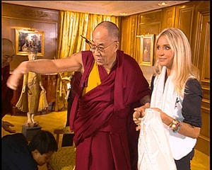Đức Đạt-lai Lạt-ma và bà Cathérine Barry